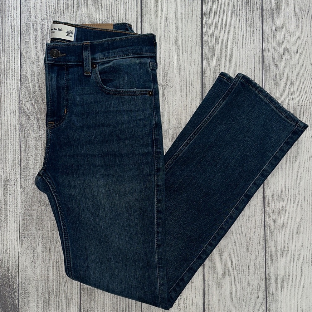 Abercrombie Kids Girls 13 14 Dark Wash‎ Skinny Jeans